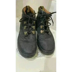 Dr. Doc Martens Rakim Black Rhombus Nylon Mesh Suede Men's Size 11 AW004